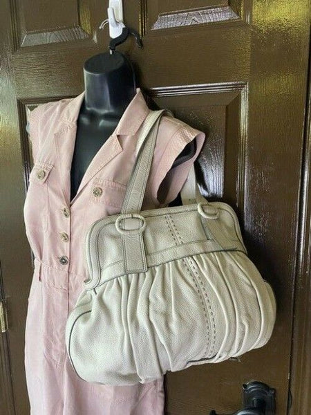 Cole Haan Xl Wqhite Leather Shoulder Bag