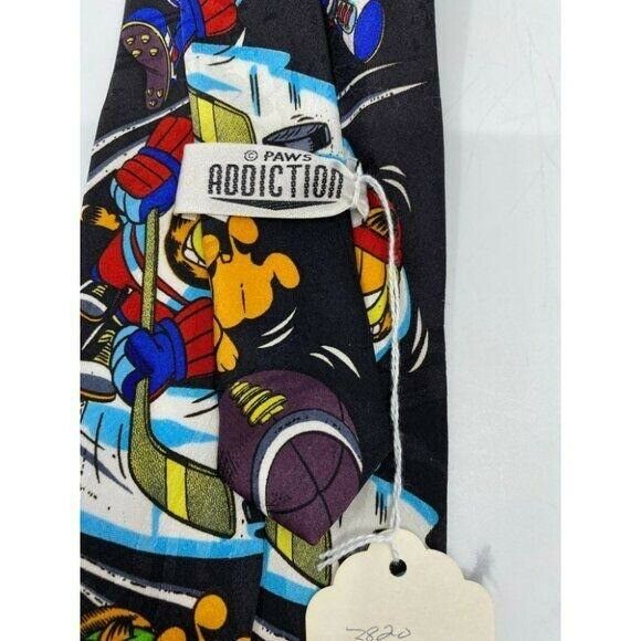 NWT Garfield Neck Tie M.U.P Cat Black Novelty Item