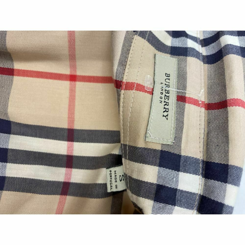 BURBERRY Women’s Nova Check Long Sleeves Button Down Woven Small