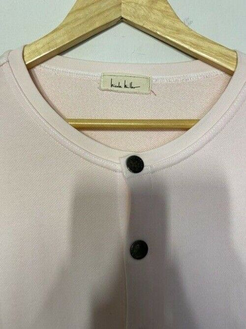 nicole miller pink white new french terry msrp