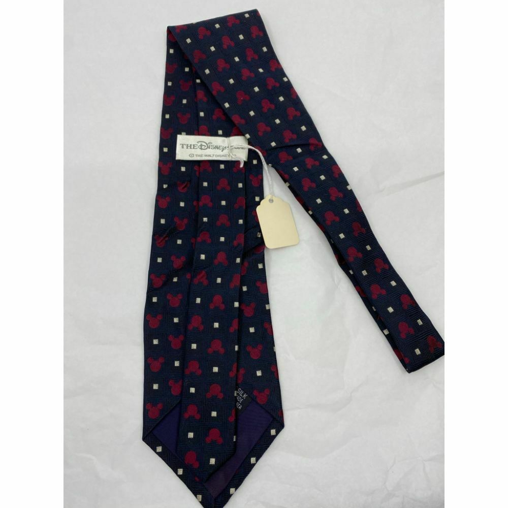 New! MICKEY MOUSE Disney Neck Tie Blue Pink 100% Silk Handmade