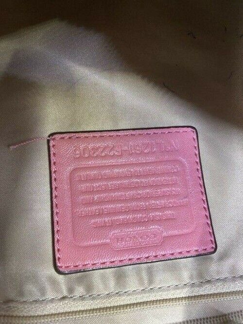 Coach w hand customized by me w applique street art coral hobo bag