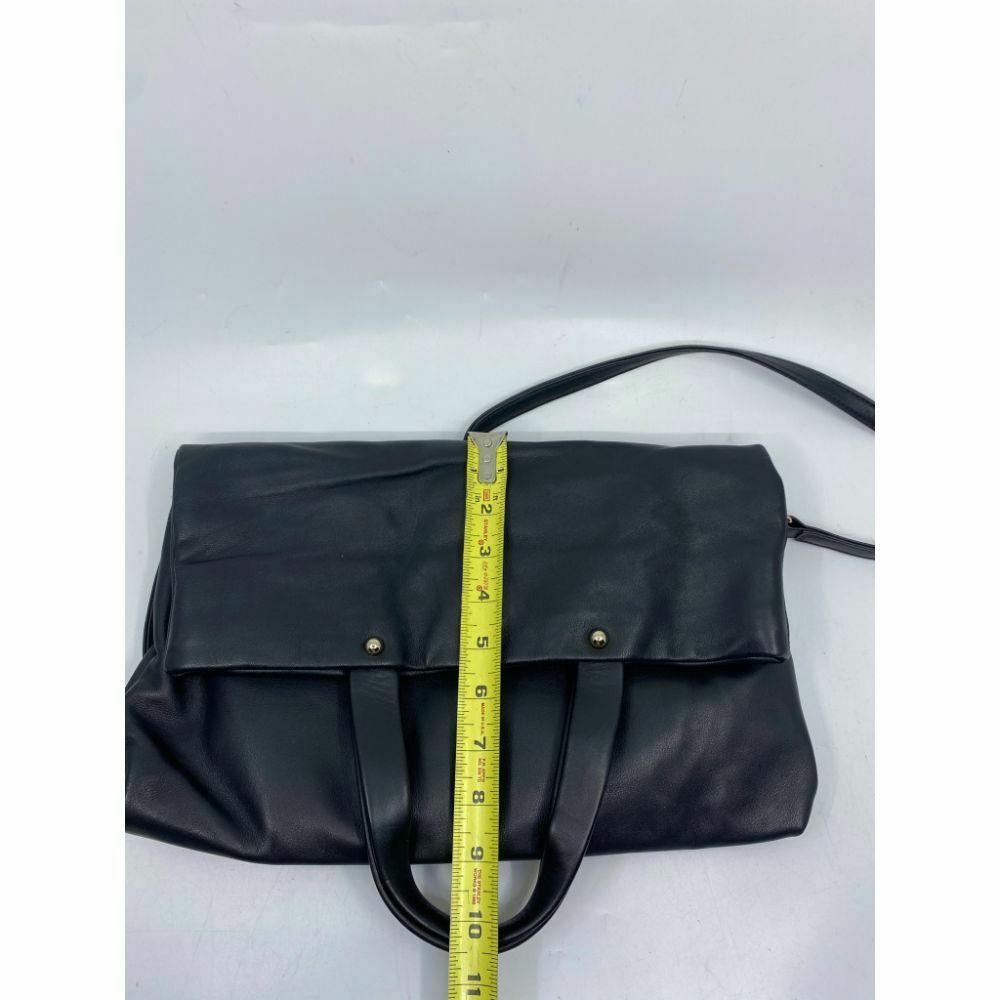 KATE SPADE Black Leather Fold Over Handbag/ Crossbody