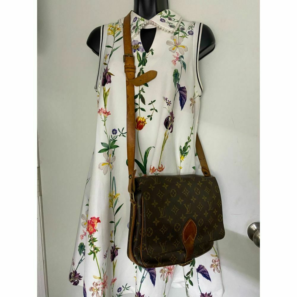 LOUIS VUITTON Brown Vintage Monogram Crossbody Bag