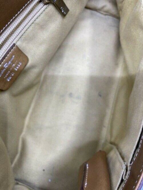 salvatore ferragamo vintage tan leather shoulder bag