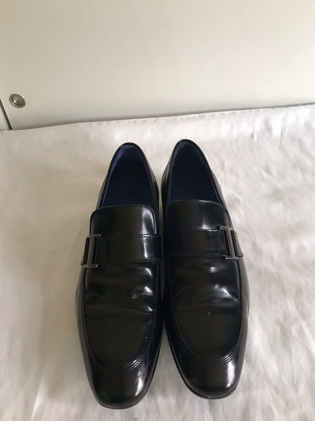 Saks Fifth Avenue Black Leather Loafers