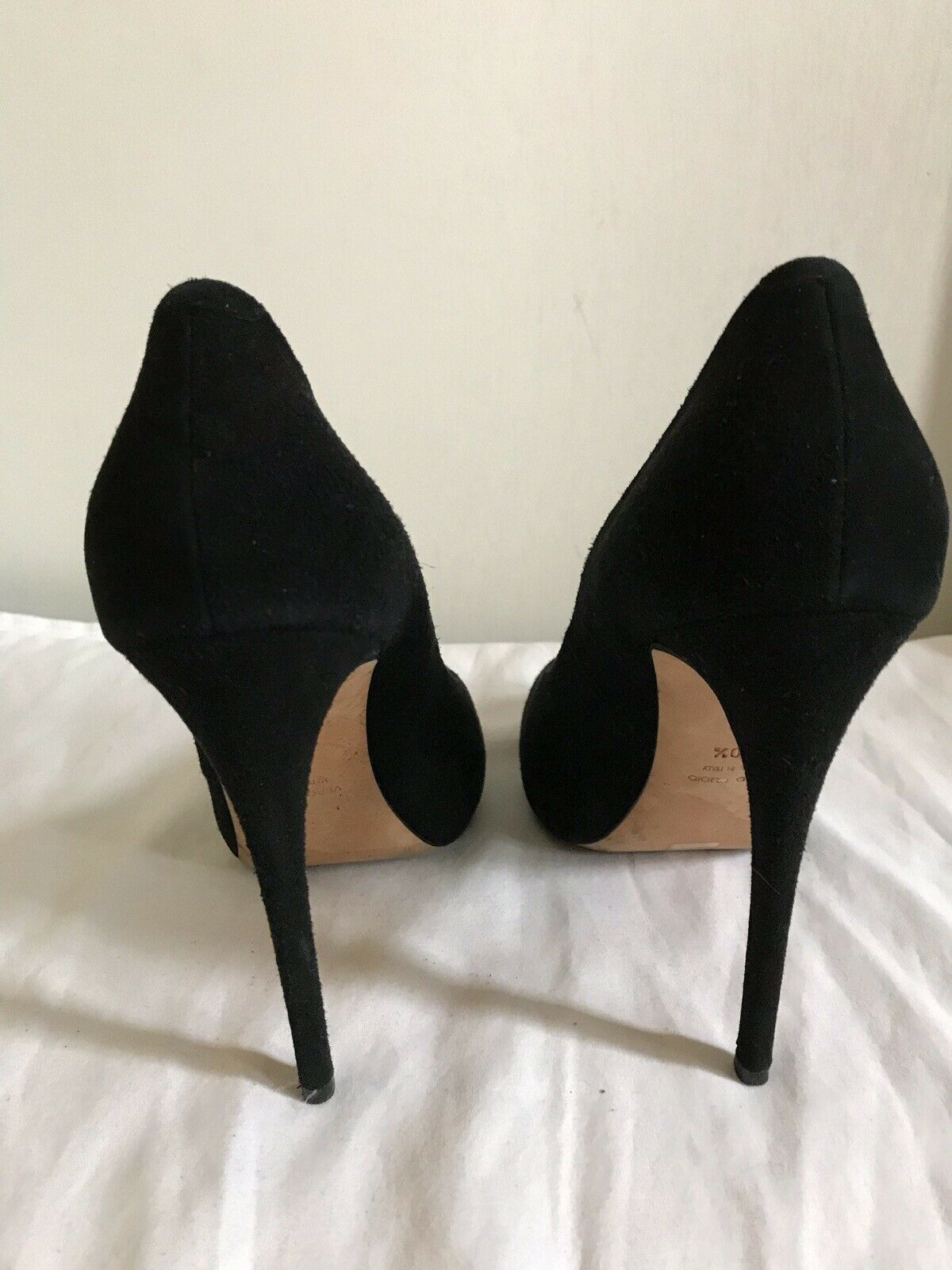 BARNEY’S New york Black Suede high Heels Sz 9