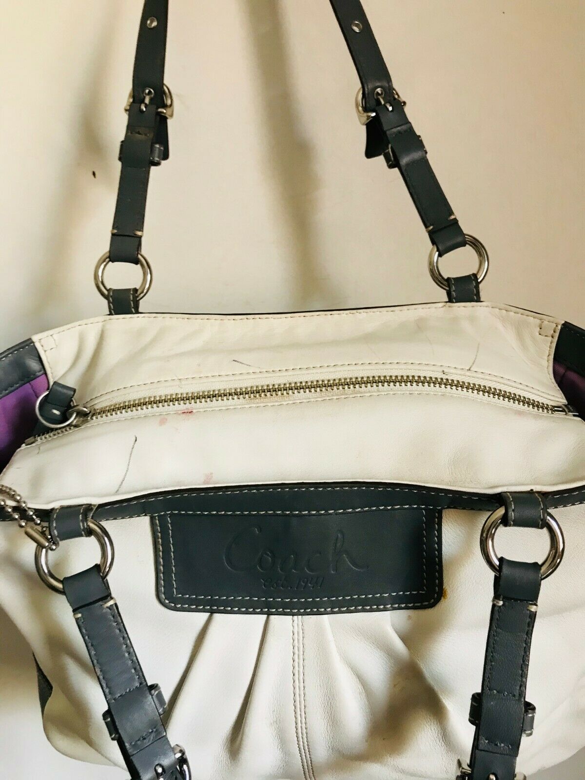 Coach leather tote bag