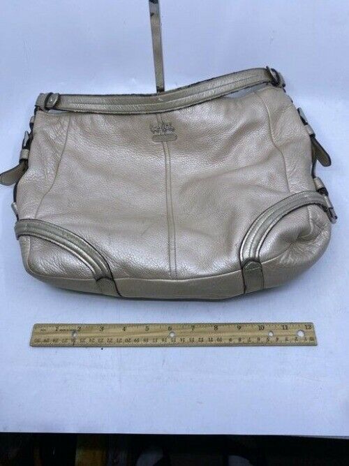 Coach Classic Off White Leather Shoulder Bag