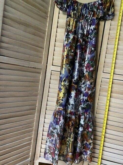 nicole miller multicolor floral msrp long casual maxi dress