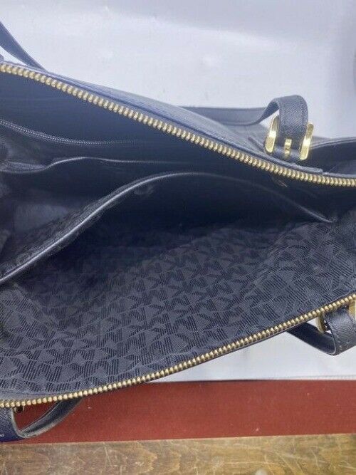 Michael Kors Jet Set Black Saffiano Leather Shoulder Bag