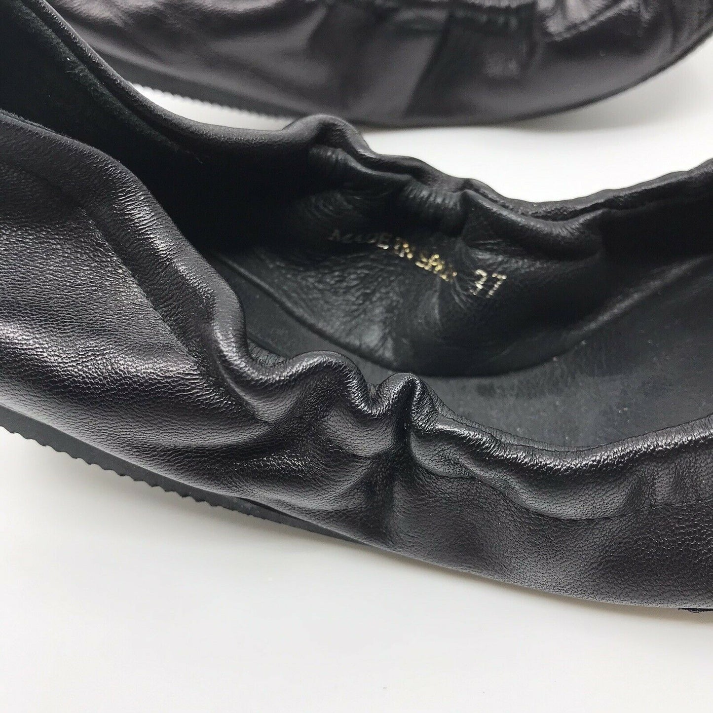 Carolina Herrera Black Ballet Flats w Bow sz 7