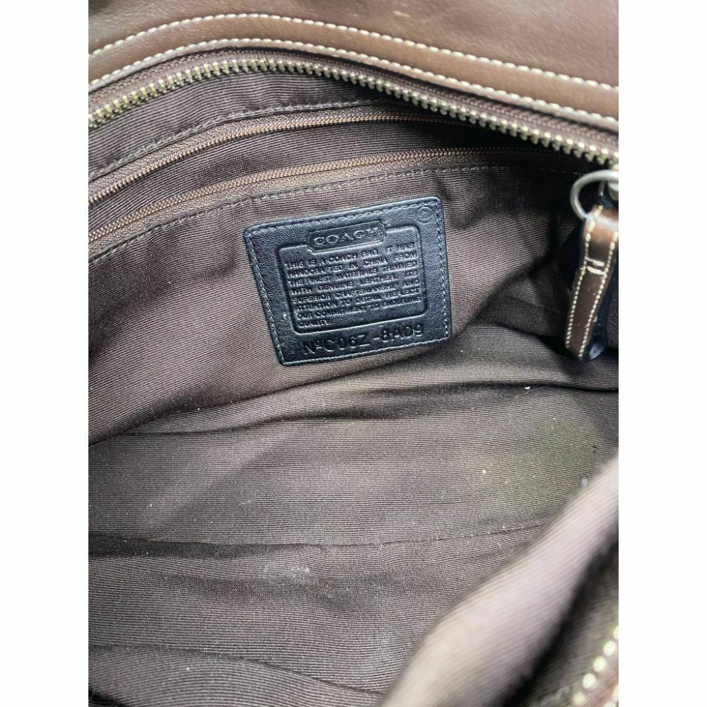 COACH Medium/ Large Leather Brown Shoulder Bag