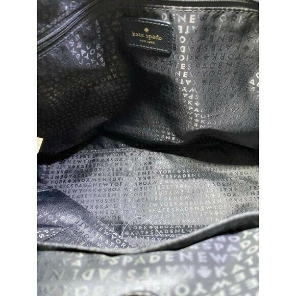 KATE Spade Black Large Nylon Tote Bag w/Tie Accent