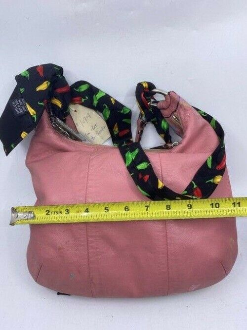 Coach w hand customized by me w applique street art coral hobo bag