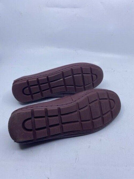 Coach Maroon Leather Slip On Flats Size Us