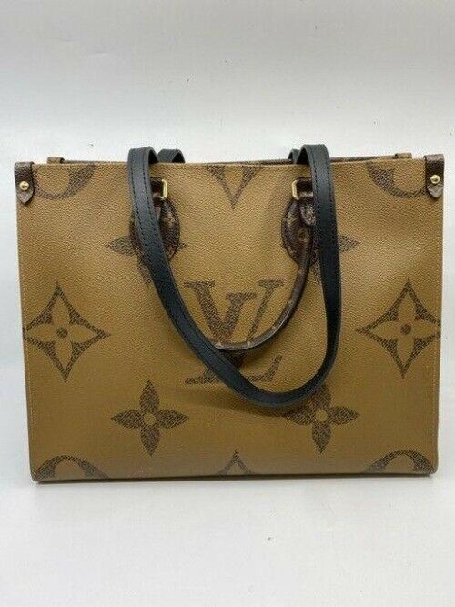 louis vuitton onthego browntan monogram canvas shoulder bag