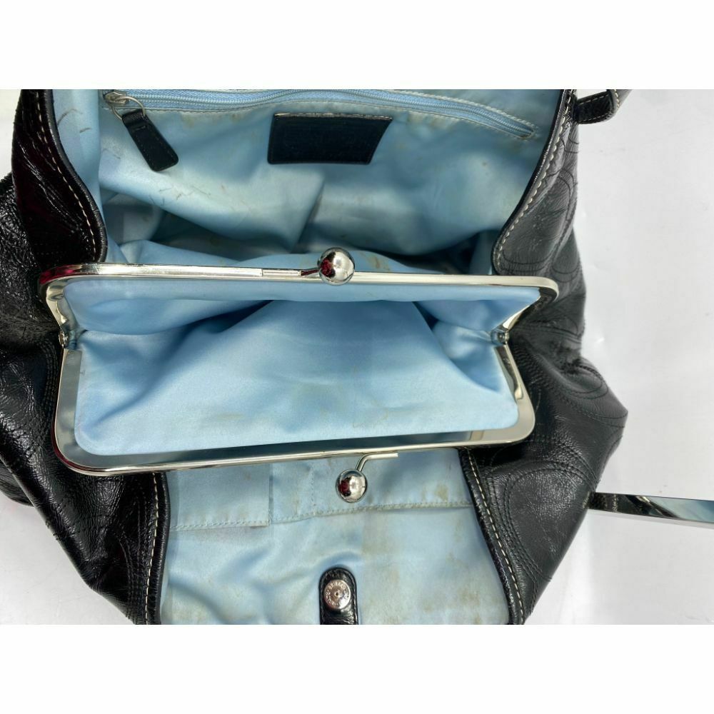 COACH Large Patent Leather Black Shoulder Bag