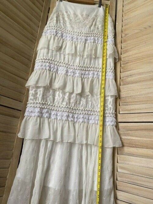 Nicole Miller cream layer msrp skirt