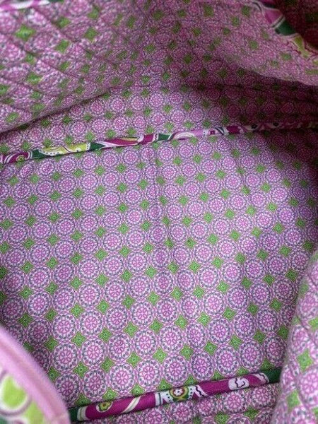 Vera Bradley Xl Duffel Msrp Pink Green Weekendtravel Bag
