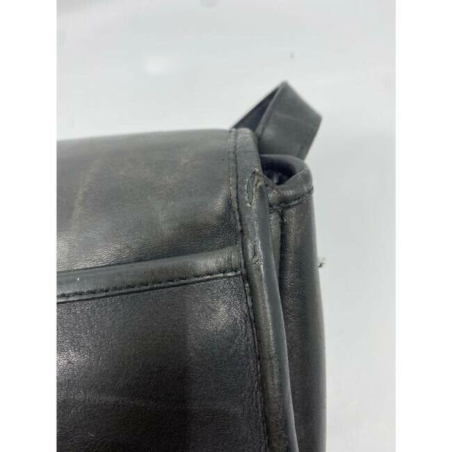 COACH Vintage Black Leather Crossbody Bag