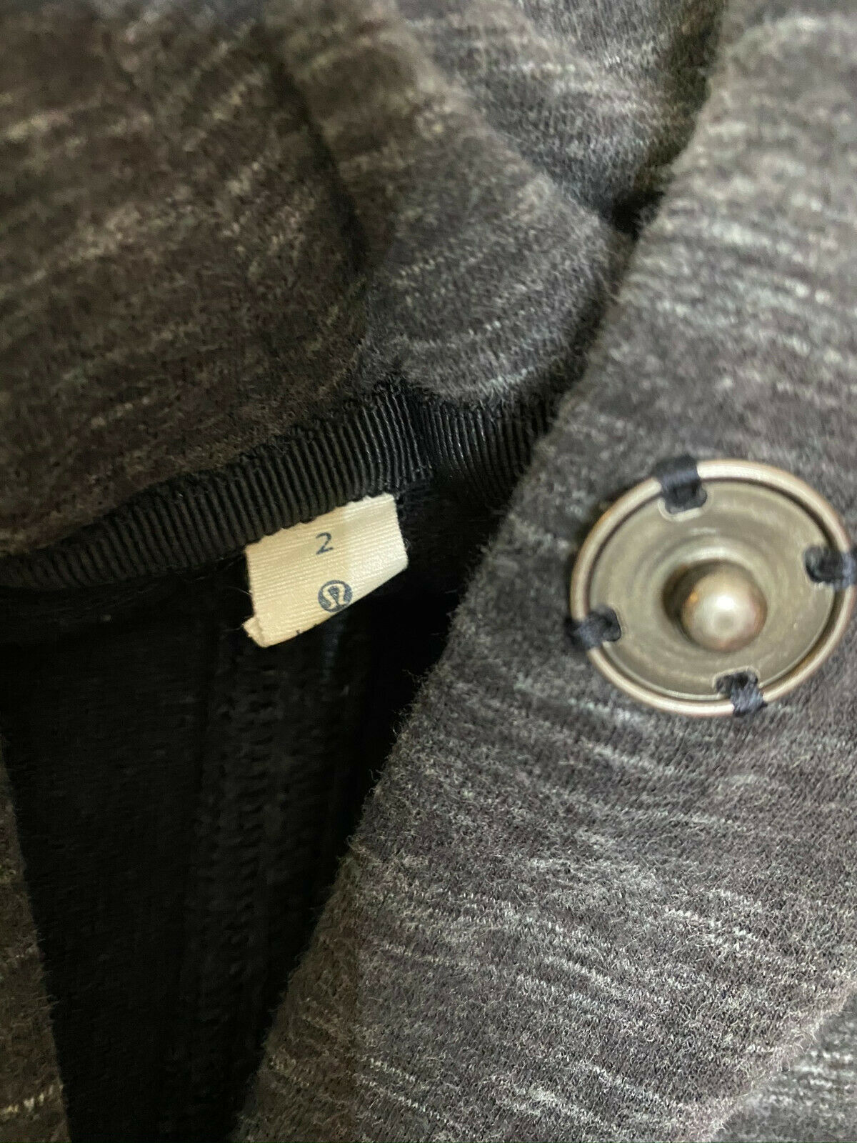 LULULEMON Womens Black Long Sleeves Stylish Hoodies Size: 2