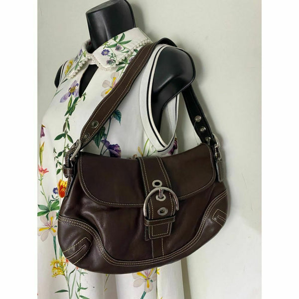 Coach Brown Medium Leather Shoulder/Handbag