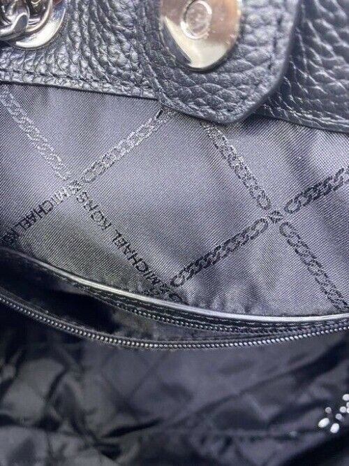 Michael Kors Bucket Alanis Medium Black Leather Shoulder Bag