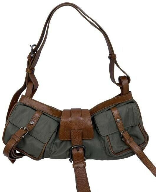 burberry gray brown shoulder bag