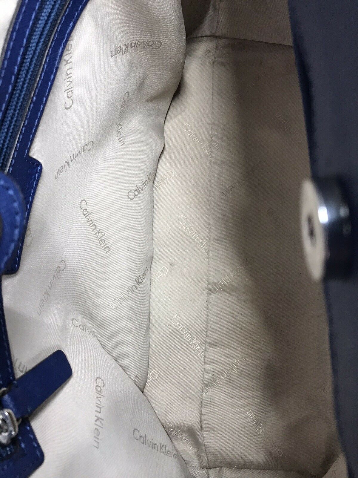 Calvin Klein Blue Tote Bag
