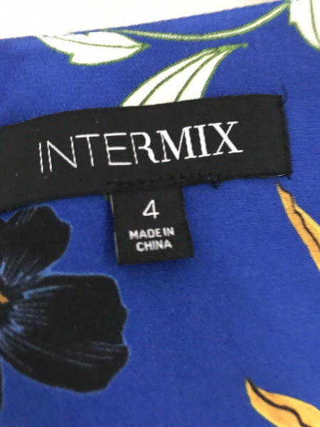Intermix Navy Floral Dress Small