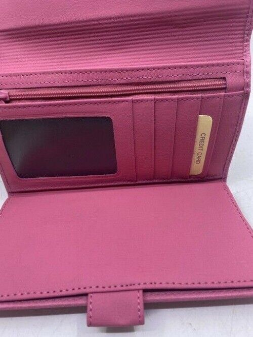 Rolfs Pink Nwb Soft Leather Card Checkbook Wallet