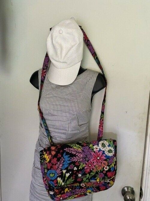 Vera Bradley Floral Multicolor Fabric Cross Body Bag