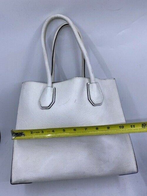 michael kors large white leather shoulder bag