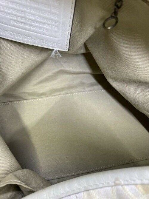 Coach Medium Tote Msrp Beige Silver Jacquard Fabric Shoulder Bag
