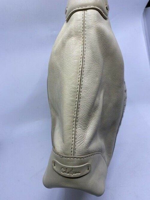 cole haan xl cream leather shoulder bag