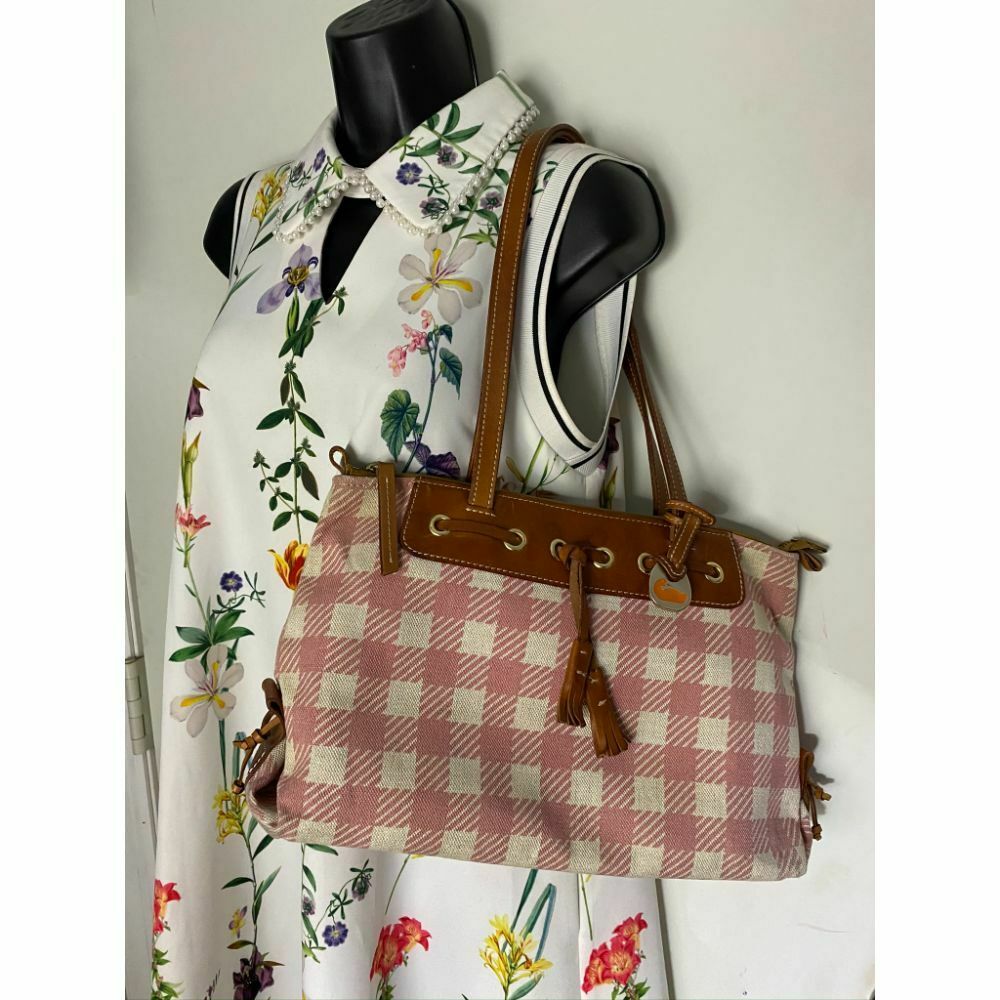Dooney and Bourke All Over Signature Fabric Bag Size M