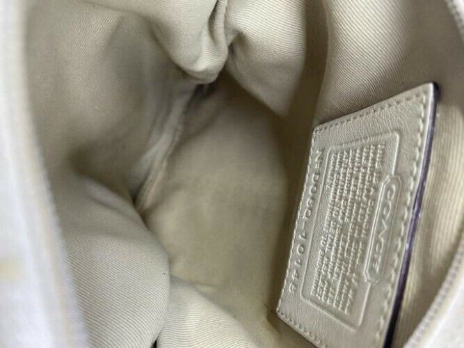Coach Simple Beige Fabric Cross Body Bag