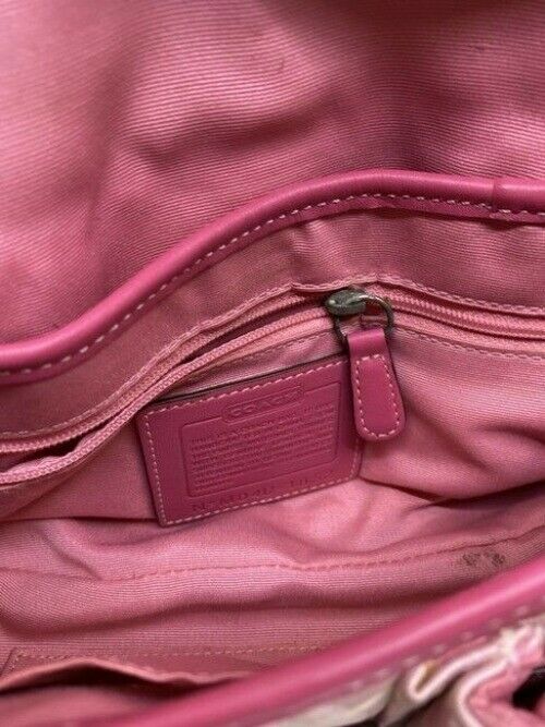 Coach Cute Pink Fabric Shoulder Bag