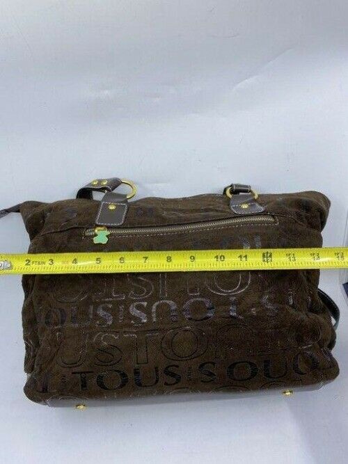 tous msrp brown suede leather cross body bag