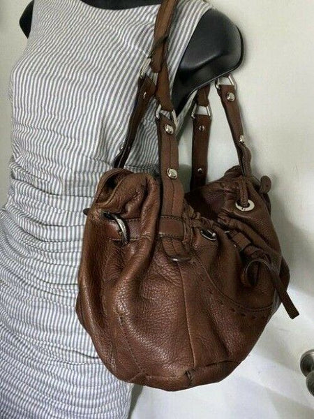 B Makowsky Msrp Brown Leather Shoulder Bag