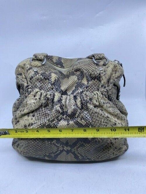 michael kors bag snake print beige leather tote