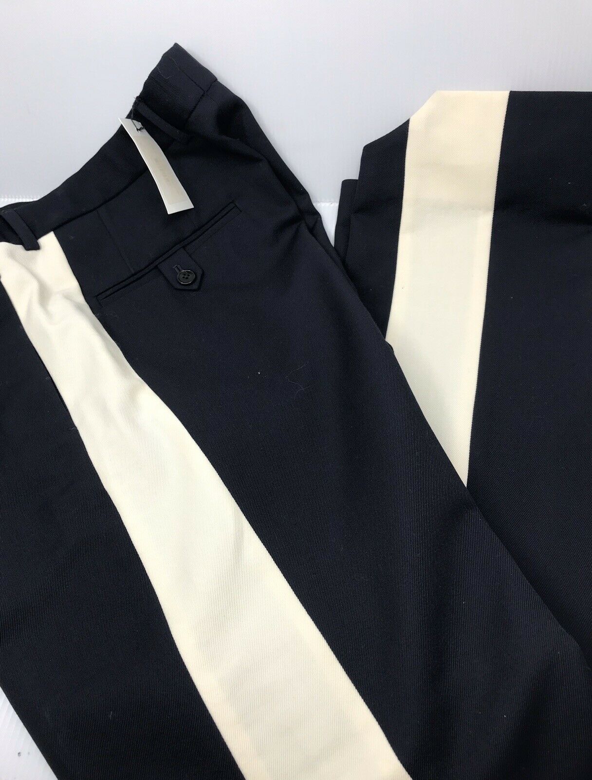 DRIES VAN NOTE  Men’s Navy/ White Pants sz US 32 Italian 48