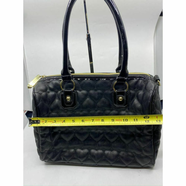 BETSEY JOHNSON Faux Leather Embellished Tote Bag