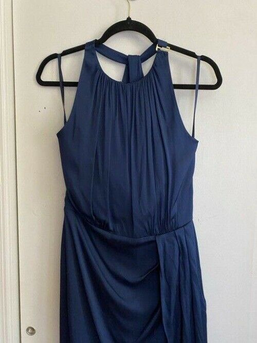 Milly navy new halter chiffon msrp