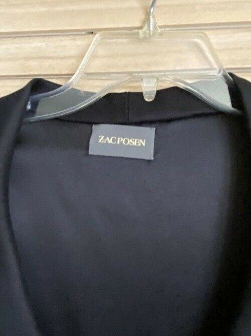 Zac Posen black new sleeveless symmetrical