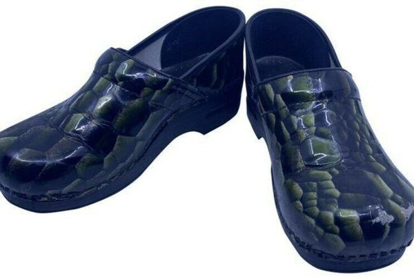 Dansko Black Green Mulesslides Size Eu