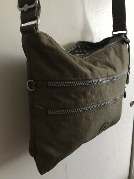 KIPLING Medium Khaki Nylon Crossbody Bag
