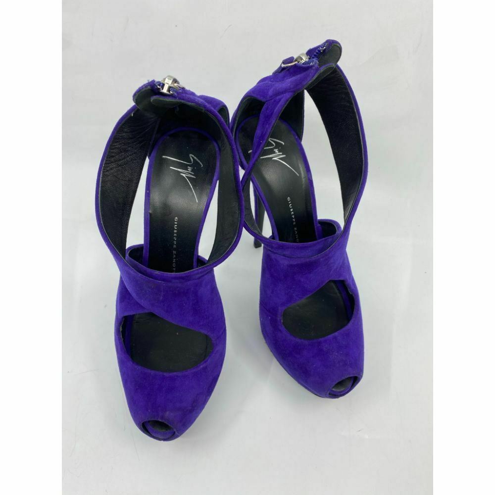 GIUSSEPE ZANOTTI Women's High Heels in Purple Suede Size 37.5