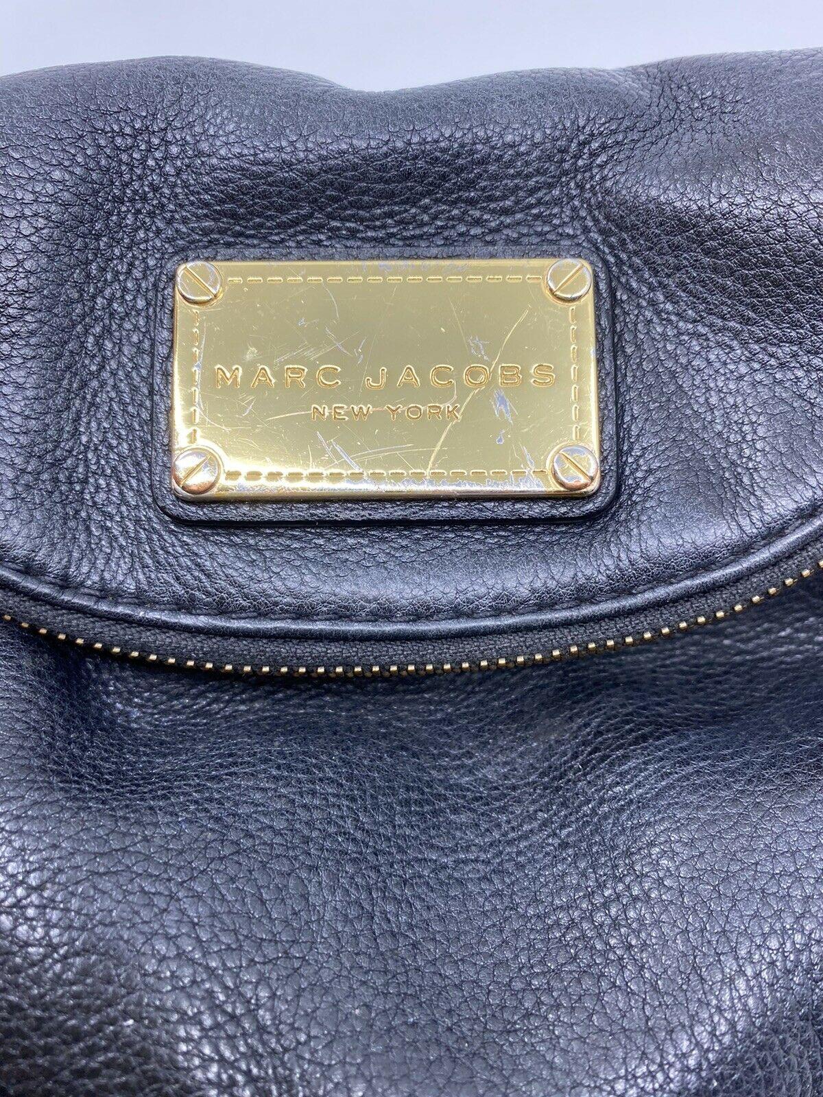 Marc Jacobs Medium Size Black Leather Crossbody